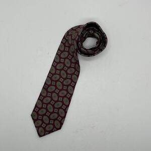 Givenchy Monsieur Men's Red Patterned Silk from Italy Tie